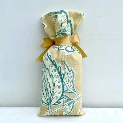 Yellow and Turquoise Floral Gift Bag 4