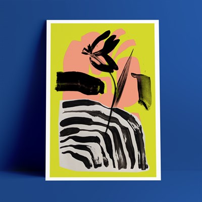 Yellow Tulip A2 Print by Charlotte Brown | Artist & Designer