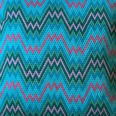 Zigzag Design Needlepoint Cushion 2