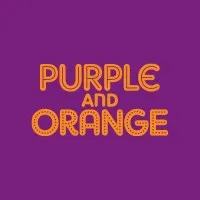 Purple and Orange Small Market Logo