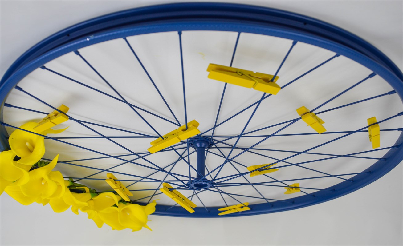 Repurposed Bike Wheel Photo Frame by Reworked Customs Small Market