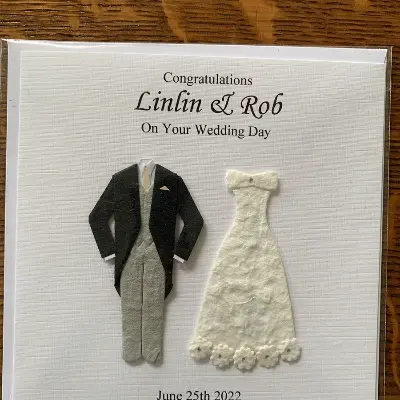 Congratulations Wedding Card Mr & Mrs