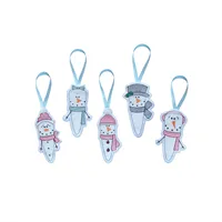 5 Snowicle Snowman Icicle Decorations