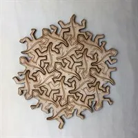 7 Piece Geckos Tessellation Puzzle Different Light