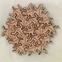 7 Piece Geckos Tessellation Puzzle