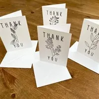 A7 Sized cards for a small letter of thanks!