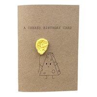A Cheesy Birthday Pun Card