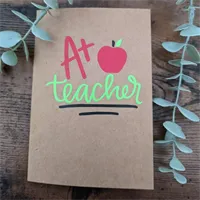 A* Teacher - End Of Term Thank You Card
