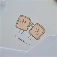 A Toast To You. Greeting Card