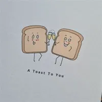 A Toast To You. Greeting Card