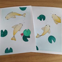 A5 Goldfish pond watercolour set