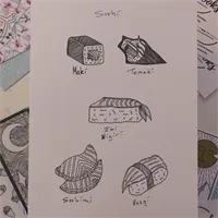 Hand Drawn Sushi Illustration