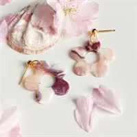 Amethyst flower dangle earring gallery shot 8