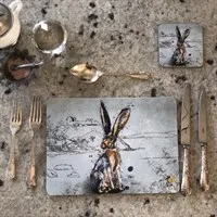 Hare, Animal & Criccieth Castle Placemats