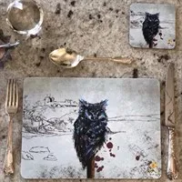 True Owl, Animal & Criccieth Castle Placemats