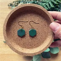 Crocodile Print Hook Earrings