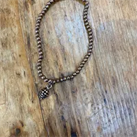 Antique Copper Acorn Bracelet (628)