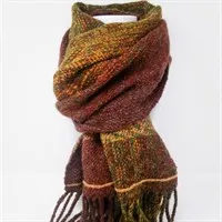 Autumn handwoven luxury wool scarf