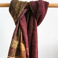 Autumn handwoven luxury network twill blanket scarf