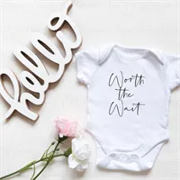Worth The Wait New Born Baby Vest