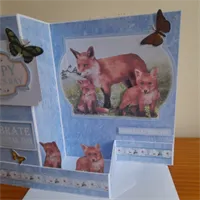 Back Fold Fox Happy Father's Day Card. 2 gallery shot 6