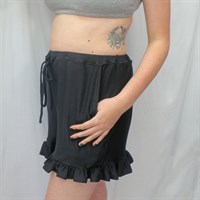 Bamboo Jersey Frill Shorts Close up