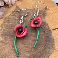 Beautiful Poppy Earrings 1