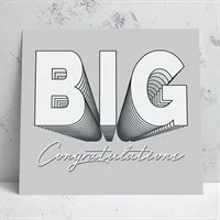 Big Congratulations Greeting Card