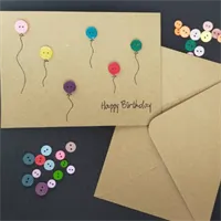 Birthday Balloon Card, Unique / Handmade 3