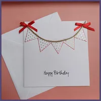 Birthday Bunting Handmade Card 11
