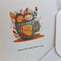 Birthday Card for a Bestie. Handmade bir 2