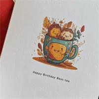 Birthday Card for a Bestie. Handmade bir 4