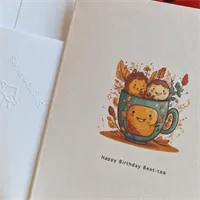 Birthday Card for a Bestie. Handmade bir 6