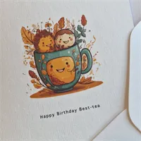Birthday Card for a Bestie. Handmade bir 9