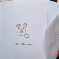 Birthday Card. Happy Birthday. Cute