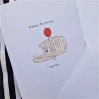 Birthday Card, I loaf you. Cute birthday 8 gallery shot 9