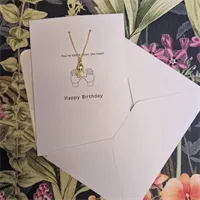 Birthday card, with necklace. Hands down 4