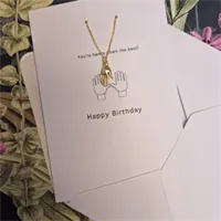 Birthday card, with necklace. Hands down 5
