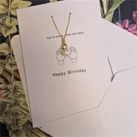 Birthday card, with necklace. Hands down 8 gallery shot 14
