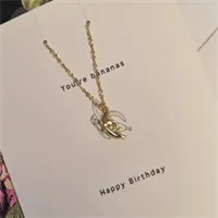 Birthday card, with necklace. You&#39;re 7