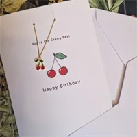 Birthday card, with necklace. You&#39;re 2