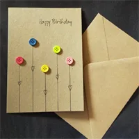 Birthday Flower Card, Unique & Handmade