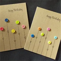 Birthday Flower Card, Unique / Handmade  3