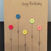 Birthday Flower Card, Unique / Handmade  4