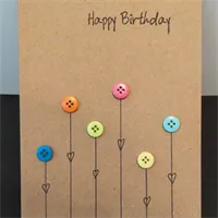 Birthday Flower Card, Unique / Handmade  5 gallery shot 14