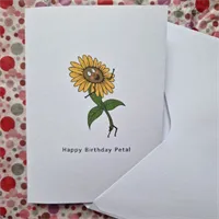 Birthday Petal/Flower, Birthday Card. Su 4