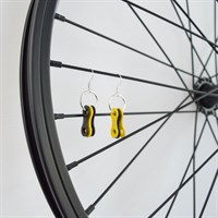 Black And Yellow Link Earrings