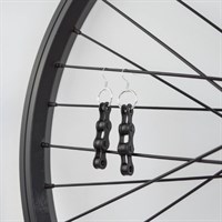 Black Chain Link Dangle Earrings