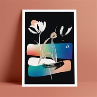 Black Tulip A2 Print