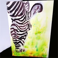 Blank Greetings Cards 2 'Funky Zebra'